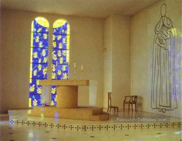  50 - Intérieur de la Chapelle du Rosaire Vence 1950 fauve